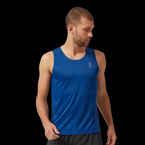 On Running Blue Men's Tank Top - Picture 1 of 8